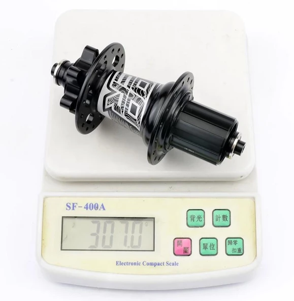 Koozer XM490 Bisiklet Göbek Seti Ön Arka 32 Delik 6 Vida Kırmızı Renk - Resim 4