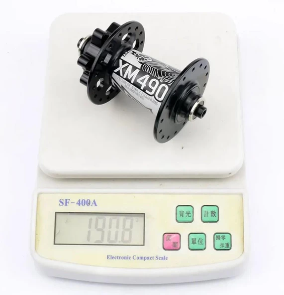 Koozer XM490 Bisiklet Göbek Seti Ön Arka 32 Delik 6 Vida Kırmızı Renk - Resim 3