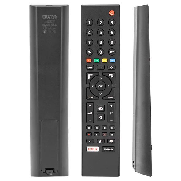 ARÇELİK-BEKO NETFLIX-MY MEDIA TUŞLU LCD LED TV GENİŞ KALIP KUMANDA (4593)