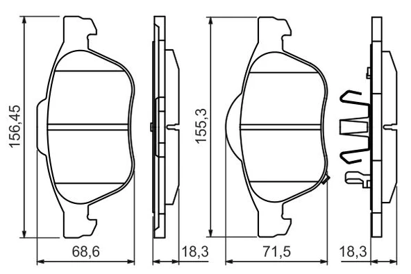 Bosch ON FREN BALATASI AVENSIS VVT I 97>00