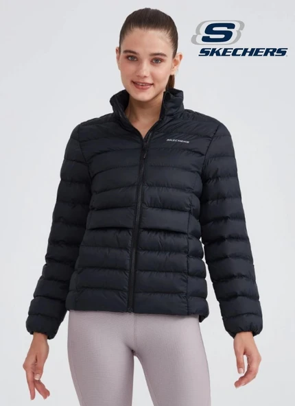 Skechers W Outerwear Pop Up Detailed Padded Jacket S231240 Günlük Kadın Mont - Resim 2