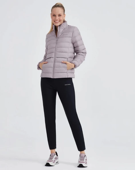 Skechers W Outerwear Pop Up Detailed Padded Jacket S231240 Günlük Kadın Mont - Resim 7