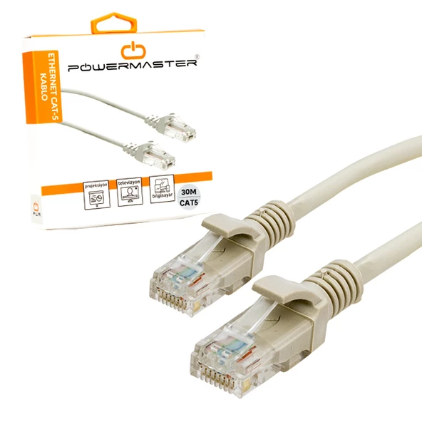 KABLO.CAT5 30 METRE GRİ  KUTULU (4593)