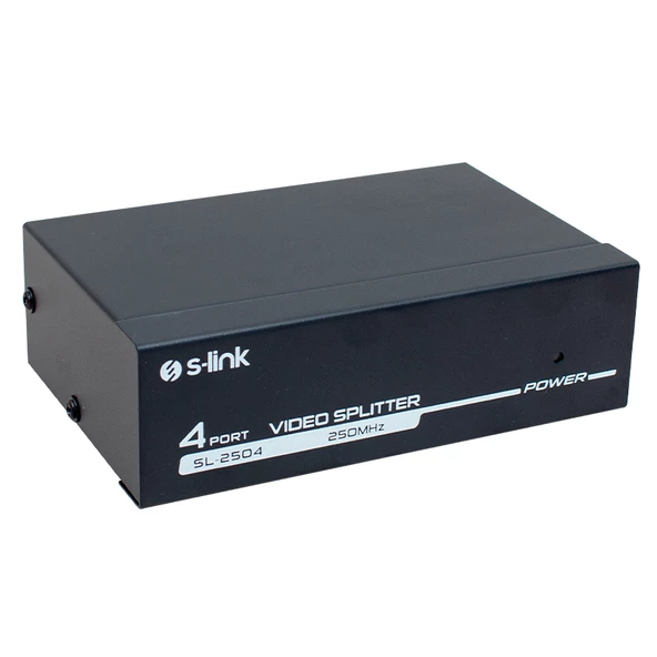 4 PORT 250 MHZ  MONİTÖR ÇOKLAYICI VGA SPLITTER DAĞITICI SL-2504 (4593)