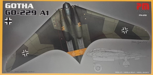 Gotha Go 229 A1 PM Model Demonte Plastik Uçak Maket Kiti
