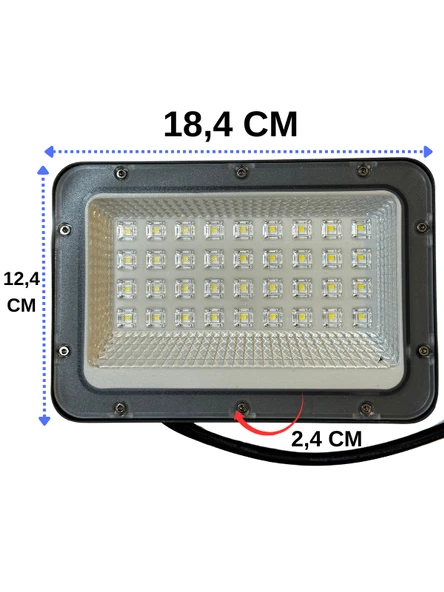 Cata CT-4658 50W 6500K (Beyaz Işık) Led Projektör (8 Adet) - 3
