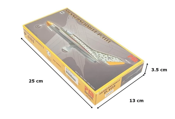 Messerschmitt P1111 Pm Model Avcı Uçağı Demonte Plastik Maketi - 7