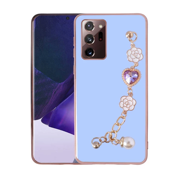 Samsung Galaxy Note 20 Ultra Kılıf El Tutamaçlı Kamera Korumalı Taka Silikon Kapak - Resim 4