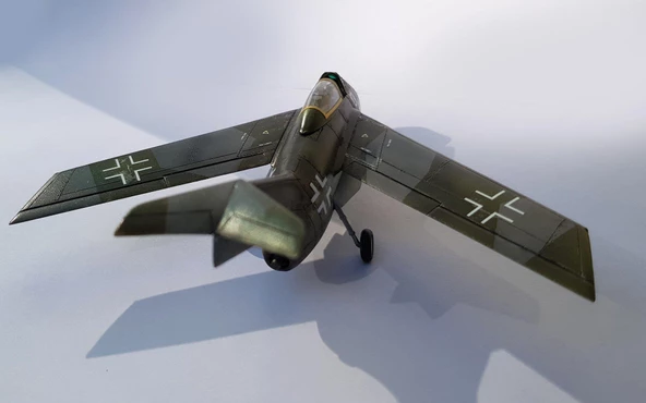 Ta-183 Focke Wolf Pm Model Savaş Uçağı Demonte Plastik Maketi - 6