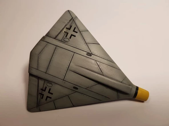 Lippisch P.13a Ramjet Pm Model Savaş Uçağı Demonte Plastik Maketi - 6