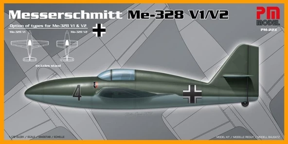 Messerschemitt Me-328 V1 V2 Pm Model Savaş Uçağı Demonte Plastik Maketi