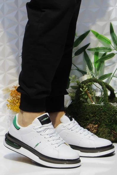 M.P 242 1875 Beyaz Yeşil Rahat Hafif Orijinal Ürün Erkek Spor Ayakkabı ürün görseli