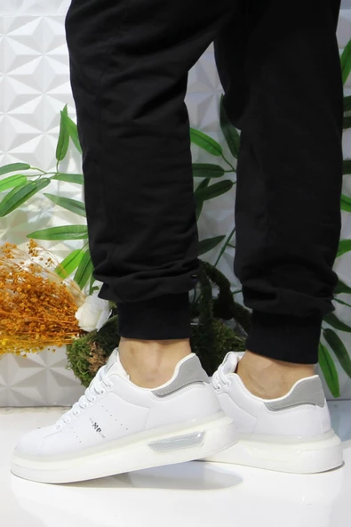 M.P 242 1875 Beyaz Rahat Hafif Orijinal Ürün Erkek Spor Ayakkabı - 3