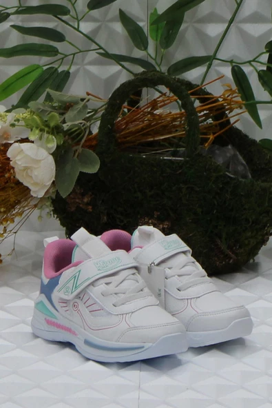 M.P 242 3324 Beyaz Rahat Hafif Orijinal Ürün Kız Çocuk Ayakkabı - Resim 2