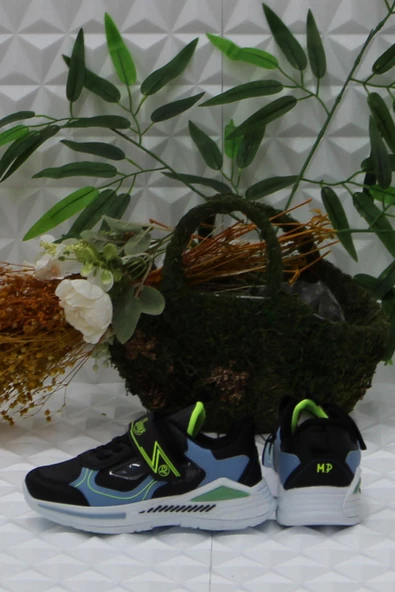 M.P 242 3324 Siyah Mavi Rahat Hafif Orijinal Ürün Erkek Çocuk Ayakkabı - Resim 4