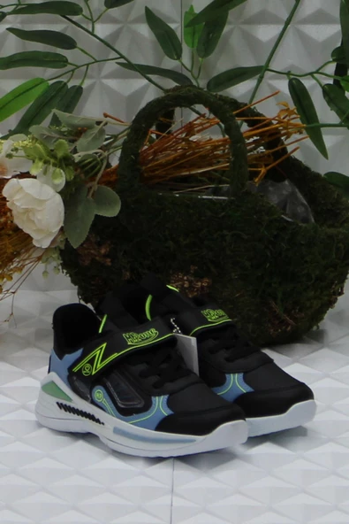 M.P 242 3324 Siyah Mavi Rahat Hafif Orijinal Ürün Erkek Çocuk Ayakkabı - Resim 2