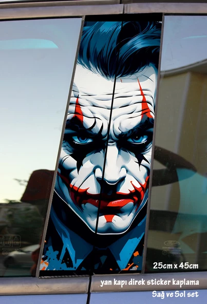 yeni nesil oto folyo kaplama - yan kapı sticker - 2adet set tuning modifiye yapıştırma ürün görseli