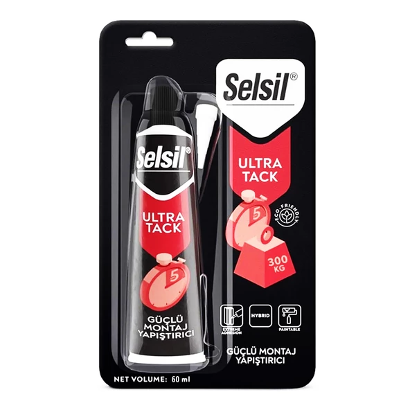 SELSİL MONTAJ YAPIŞTIRICI BEYAZ ULTRA TACK 60ML (4593)