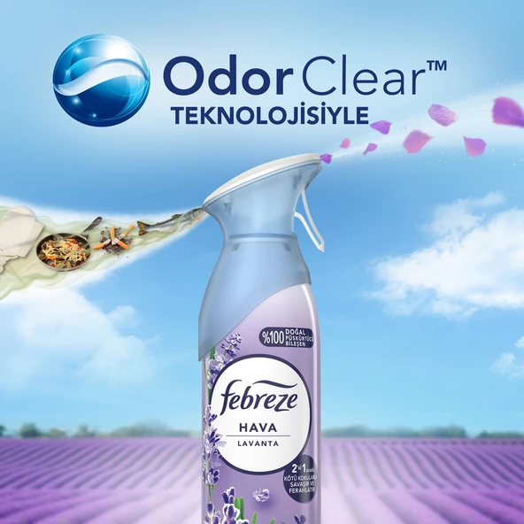 Febreze Hava Ferahlatıcı Sprey Oda Kokusu Lavanta 185 ml X 3 Adet - 4