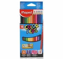 MAPED COLOR PEPS 12 Lİ UZUN BOY KURU BOYA ürün görseli