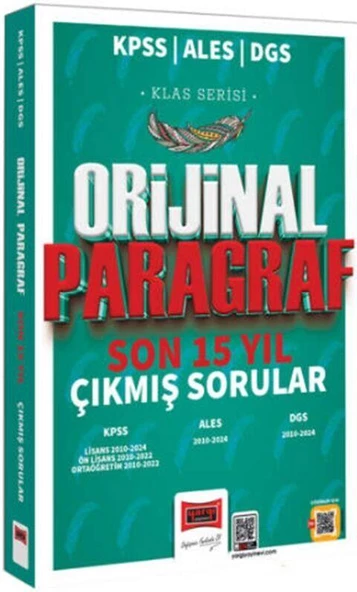 2025 KPSS ALES DGS Klas Serisi Orijinal Paragraf Son 15 Yıl Çıkmış Sorular Yargı Yayınları