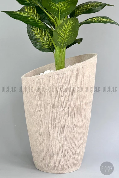 BİÇİÇEK Yapay Difenbahya Ağacı 210 cm Lux Dış Mekan Saksıda - 10