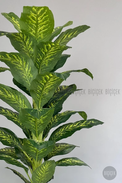 BİÇİÇEK Yapay Difenbahya Ağacı 210 cm Lux Dış Mekan Saksıda - 4