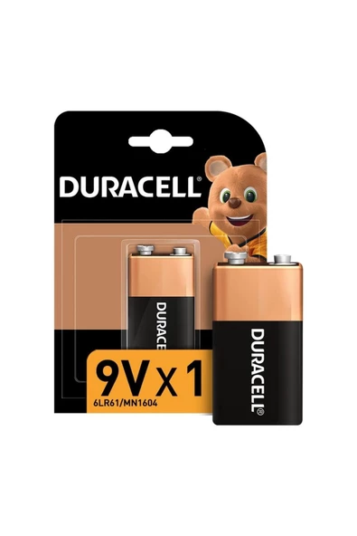 Duracell 9 Volt (2'li) Pil 2 Adet