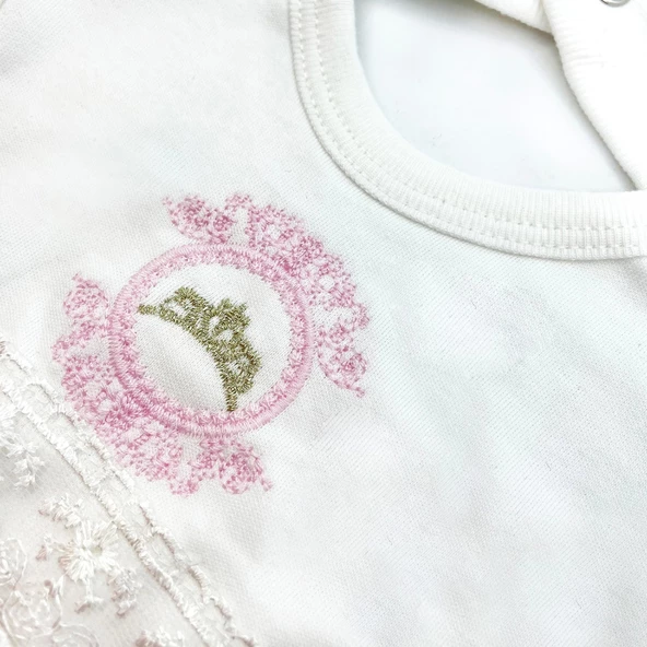 Sema Baby Prenses Lüks 5 Parça Hastane Çıkışı Zıbın Seti - 2