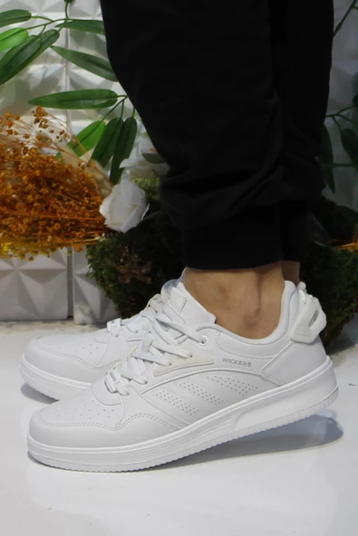 Fort Wks 2693 Beyaz Rahat Hafif Sneaker Erkek Spor Ayakkabı - Resim 3