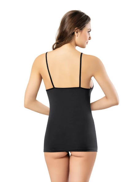 Kadın ip Askılı Pedli Atlet 6349 2li Set - 5