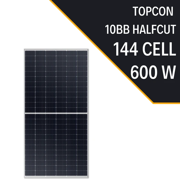 TOPCON 600W HALF CUT  GÜNEŞ PANELİ