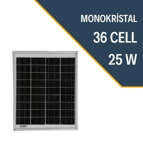 25W MONOKRİSTAL GÜNEŞ PANELİ - 6