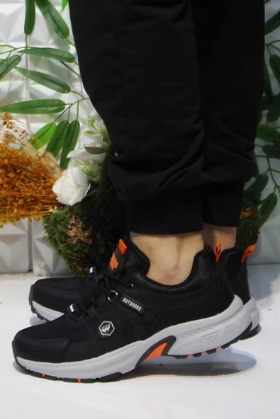 Fort Wks 2709 Siyah Turuncu Rahat Outdoor Ayakkabı Erkek Ayakkabı - 3