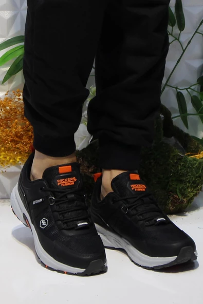 Fort Wks 2709 Siyah Turuncu Rahat Outdoor Ayakkabı Erkek Ayakkabı - 2