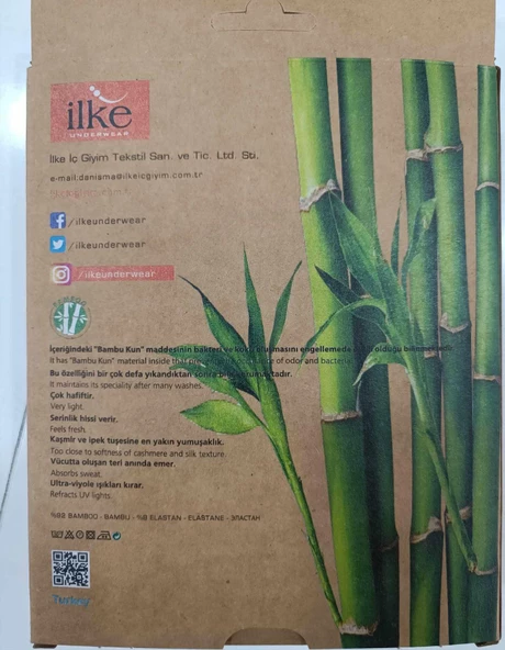 İlke Erkek Bambu Likralı Askılı Atlet 1608 - 1 Adet - Resim 2