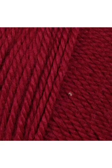 1 Adet Dora El Örgü İpi Yünü 100 gr 034 Koyu Kırmızı - Resim 2