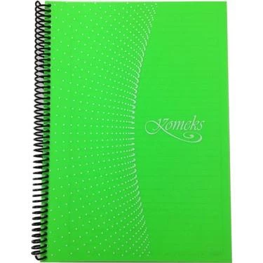 KOMEKS SPIRALLI DEFTER PP KAPAK 120YP CIZGILI 136
