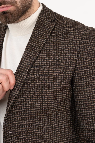 SİR KIŞLIK ERKEK KLASİK KESİM TEK CEKET - 10