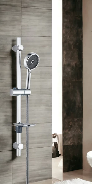 ECA Lia Banyo Bataryası + T-MAY Kağan Oval Borulu Hareketli Sürgülü Duş Seti Üst Takımı - 4