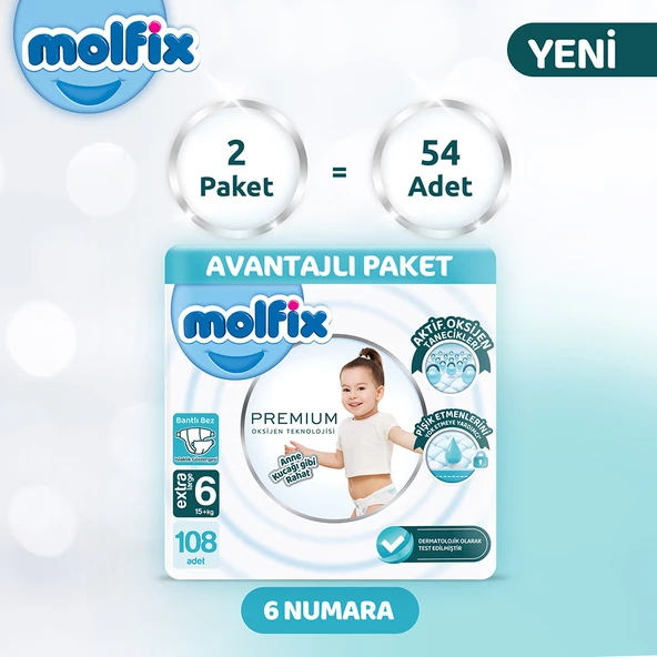 Molfix Premium Avantajlı Paket 6 Beden 108 Adet - 2