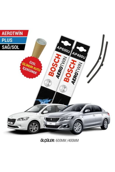 Peugeot 301 Silecek Takımı (2012-2020) Bosch Aerotwin Plus ürün görseli 1