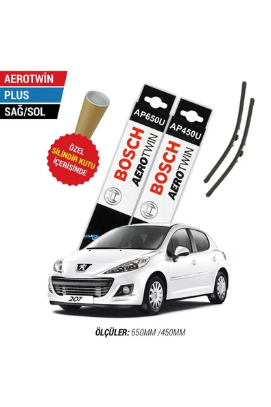 Peugeot 207 Silecek Takımı (2007-2012) Bosch Aerotwin Plus ürün görseli 1