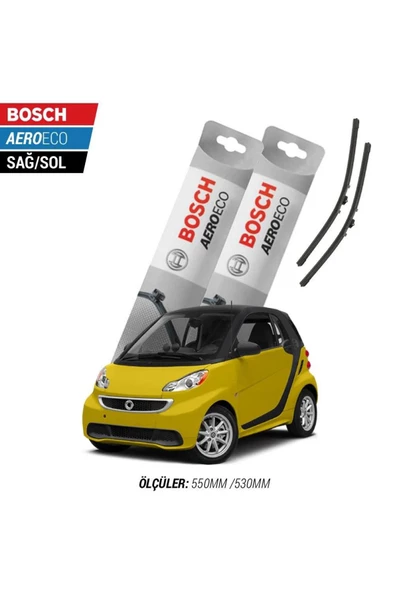 Smart Fortwo 2010 Model Bosch Aeroeco Muz Silecek Takımı ürün görseli 1