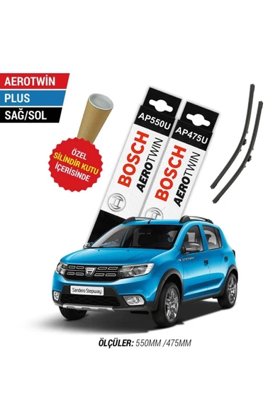 Dacia Sandero Silecek Takımı (2016-2020) Bosch Aerotwin Plus ürün görseli 1