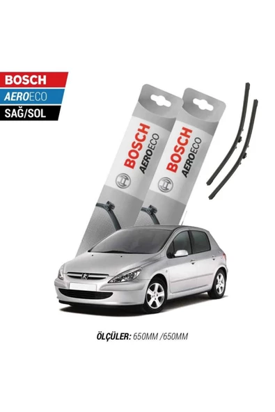 Peugeot 307 2004 Model Bosch Aeroeco Muz Silecek Takımı ürün görseli 1
