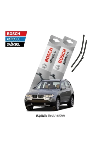 Bmw X3 E83 2006 Model Bosch Aeroeco Muz Silecek Takımı ürün görseli 1