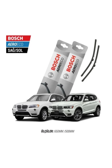 Bmw X3 F25 2013 Model Bosch Aeroeco Muz Silecek Takımı ürün görseli 1