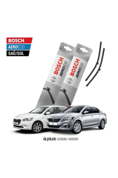 Peugeot 301 2014 Model Bosch Aeroeco Muz Silecek Takımı ürün görseli 1