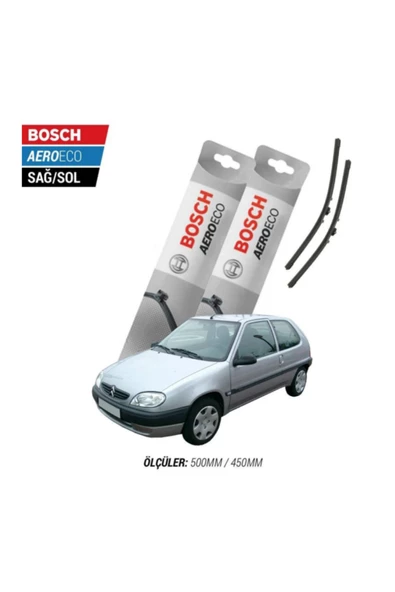 Citroen Saxo 2001 Model Bosch Aeroeco Muz Silecek Takımı ürün görseli 1